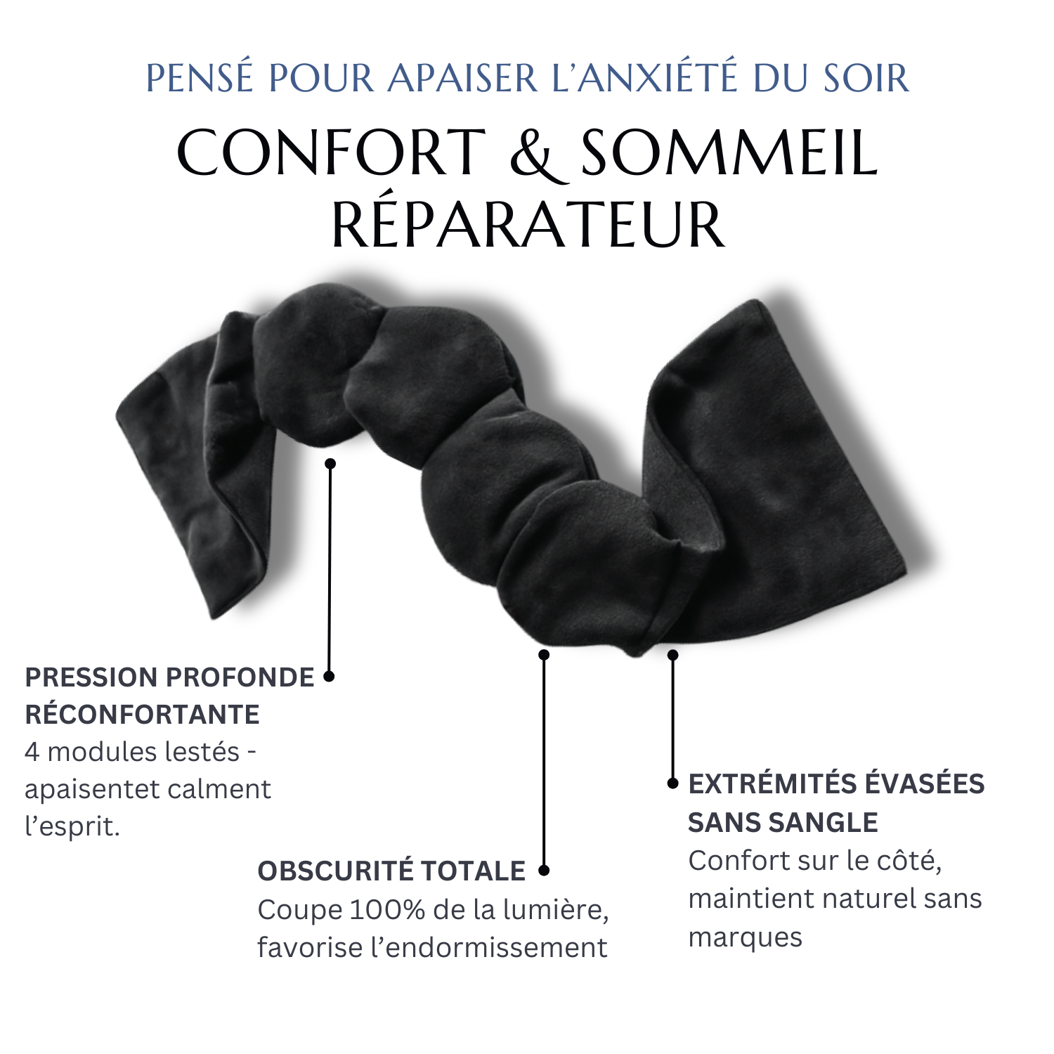 Masque lesté sans sangle – Confort libre