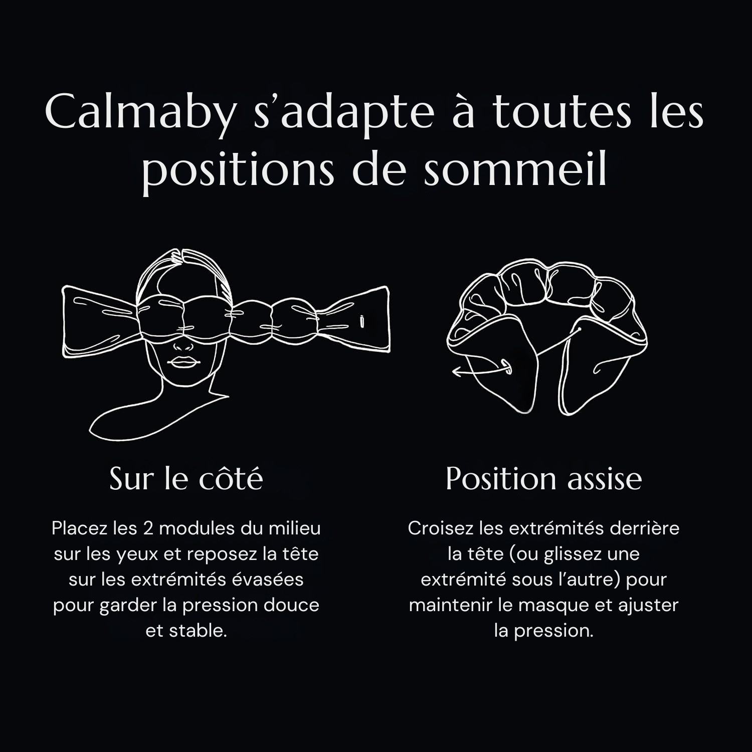 Masque lesté sans sangle – Confort libre