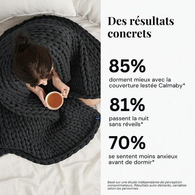 Couverture lestée Tricotée