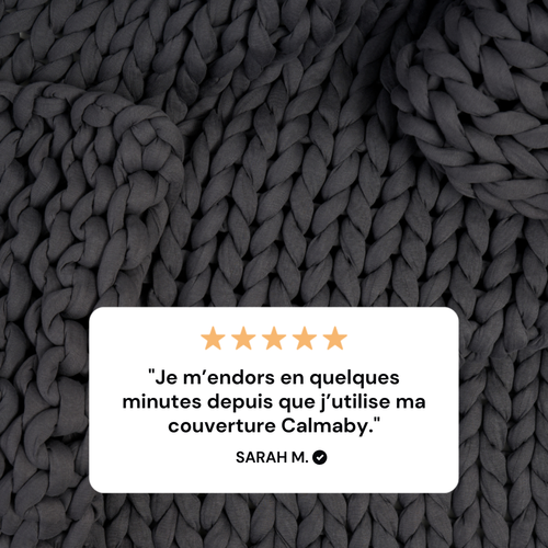 Couverture lestée Tricotée