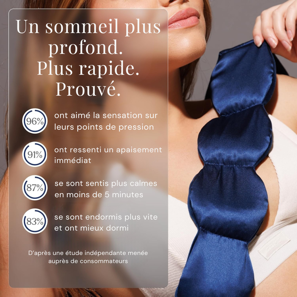 Masque lesté en soie sans sangles