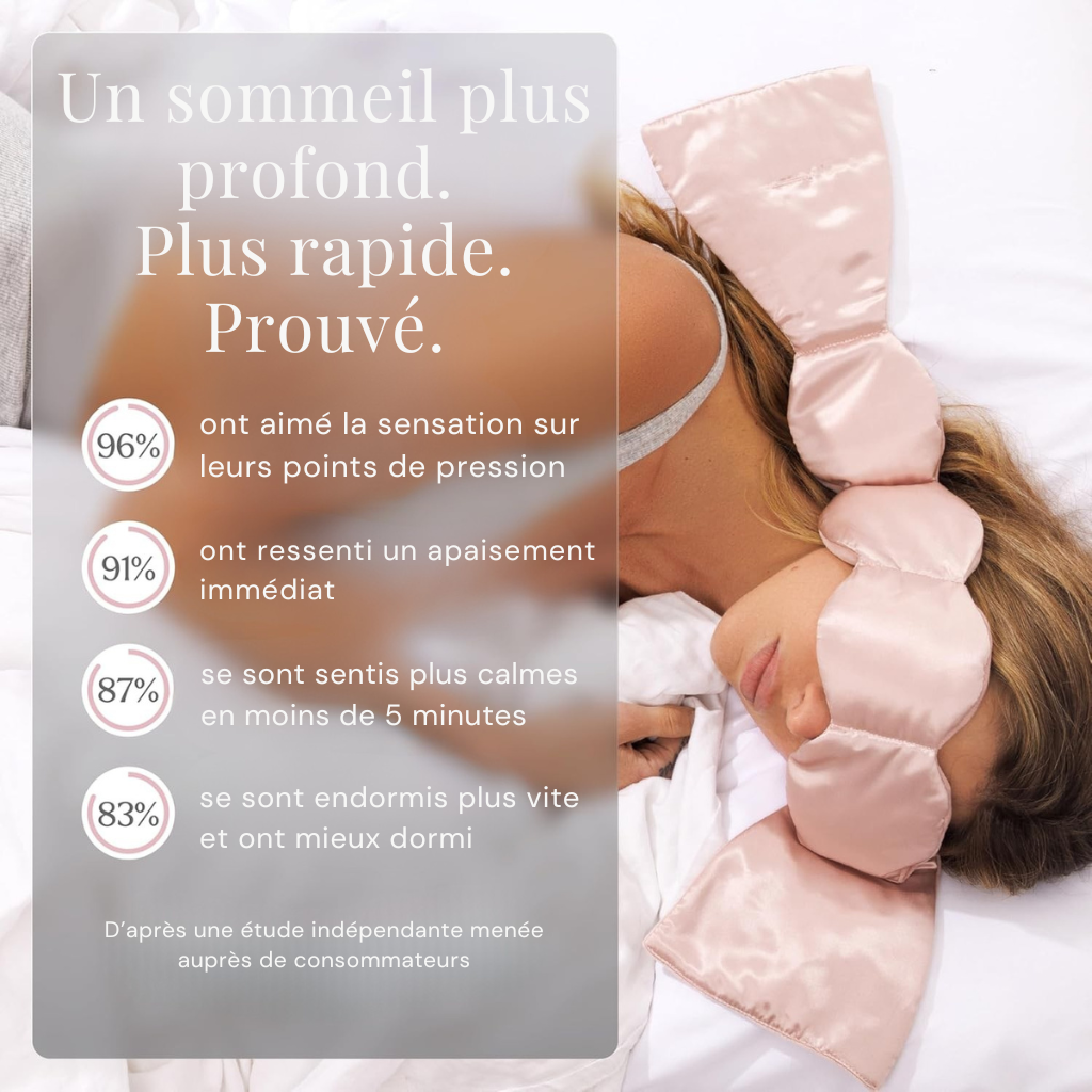 Masque lesté en soie sans sangles