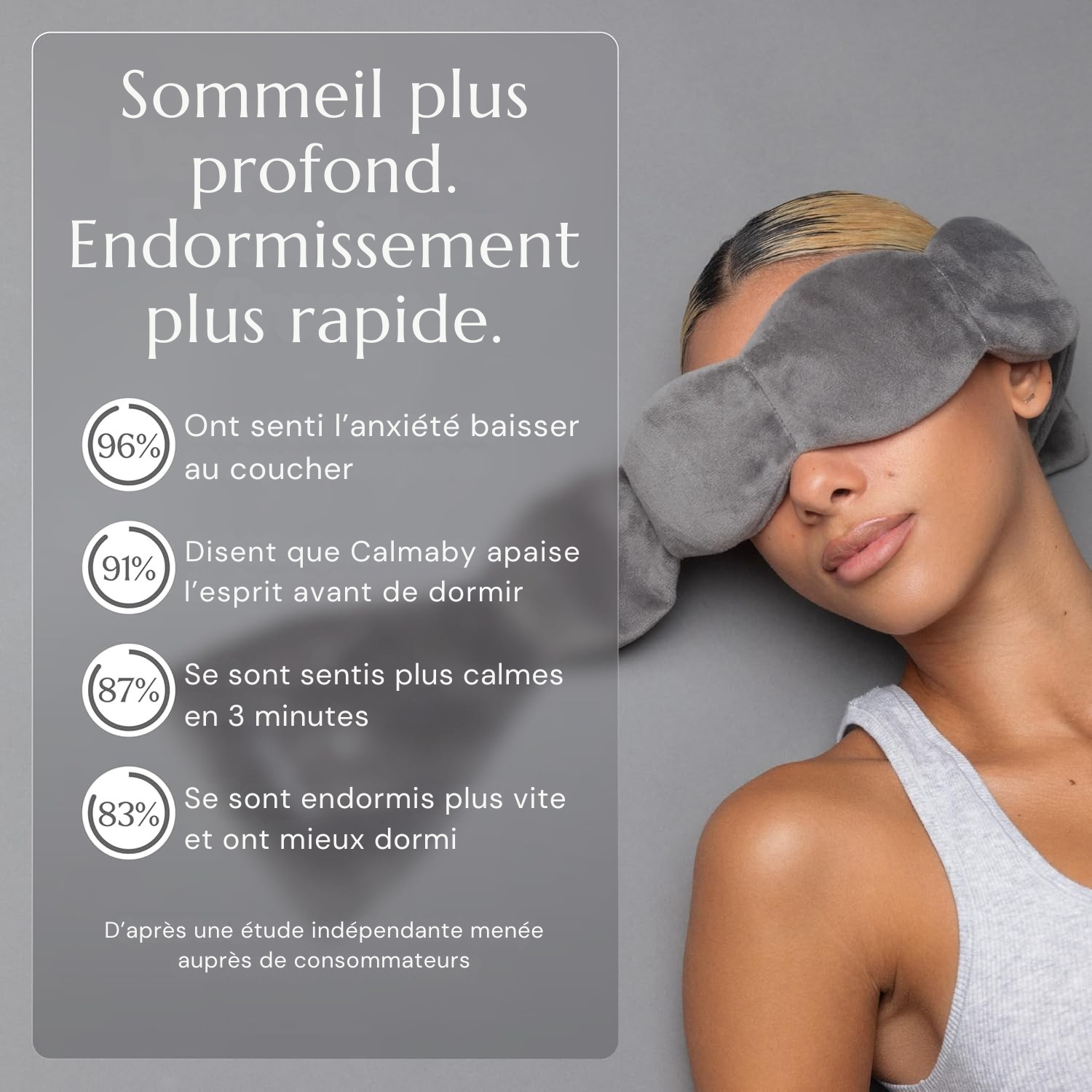 Masque lesté sans sangle – Confort libre